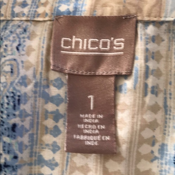 CHICOS 3/4 SHORT SLEEVE WITH FULL BUTTON “M” 🔥 - Picture 5 of 5
